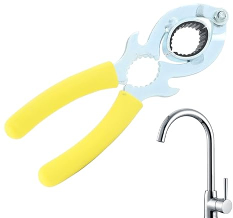 Povanjer Faucet Aerator Removal Tool,Carbon Steel Aerator Wrench - Foamer Wrench, Sink Aerator Tool, Faucet Installing Tool for 21.5-27mm Faucet Aerator