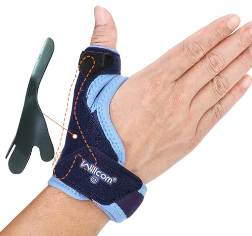 Willcom Thumb Brace for Arthritis Pain and Support, Spica Splint for De Quervain’s Tendonitis, Women and Men, Left or Right Hand (Medium,5.75-6.75 inch)