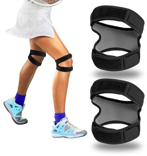 DERJDISF Tutore Ginocchio - Ginocchiera Ortopedica, Fascia Ginocchio, Supporto Regolabile per Ginocchio per Corsa, artrite, Saltatore, Recupero da infortuni nel Tennis