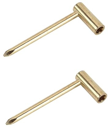 ifundom 2stücke Innendurchmesser Metall Truss Rod Schlüssel Gitarren Boxschlüssel-werkzeug Einstellen Gitarrenhalses Goldene Ausführung
