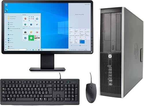 Genérico Ordenador de Escritorio, i5, 8 GB RAM, 1000 GB Disco Duro, Windows 10 Pro, Wi-FI, Monitor LCD de 22 pulgadas, Teclado y Ratón, Certificado Reacondicionado, Open Office 2024, Compatible
