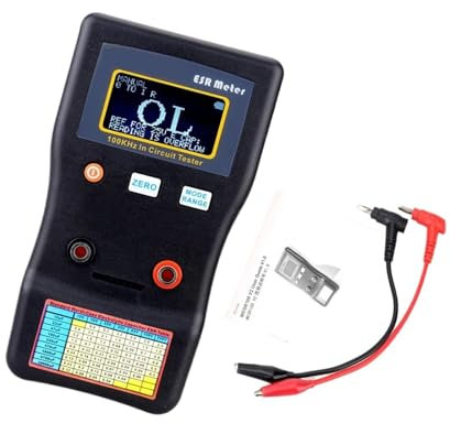 QZCX Multimètre Ohmmètre de capacité Professionnel mesurant la résistance Interne du condensateur Testeur de Circuit de capacité Forte autonomie de la Batterie