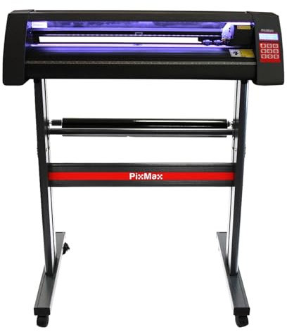 PixMax 720mm LED Vinyl Schneideplotter Folienplotter Schneideplotter Plotter inklusive 3 x Roland-Messer & Flexistarter Software