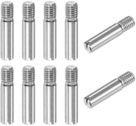 M METERXITY 10-Pack M5 X 25mm Perno Cilindrico A Fessura Tono Argento