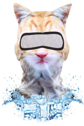 Balaclava Moto, Pasamontañas Hombre, Sotocasco Moto Verano, Pasamontañas de Gato 3D, Balaclava para Hombres y Mujeres para Ciclismo, Motociclismo, Esquí y MontañIsmo (A)