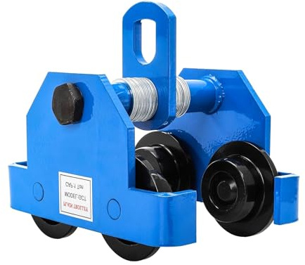 Schubbalkenwagen, Tragkraft 1–10 Tonnen/2200–22046 Pfund, manueller I- und H-Trägerwagen, robust, zweirädrig, Breite einstellbar(1T/2200LB)