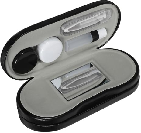 Ipetboom Estuche para Gafas Estuche para Lentes de Contacto de Viaje para Lentes Cosméticos de Colores Caja Pequeña de Maquillaje para Exteriores y Transporte