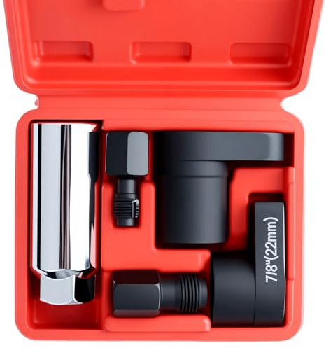 Lot de 5 clés à douille avec capteur d'oxygène de 22 mm - Avec boîtes, capteur d'oxygène, outil de réparation de filetage