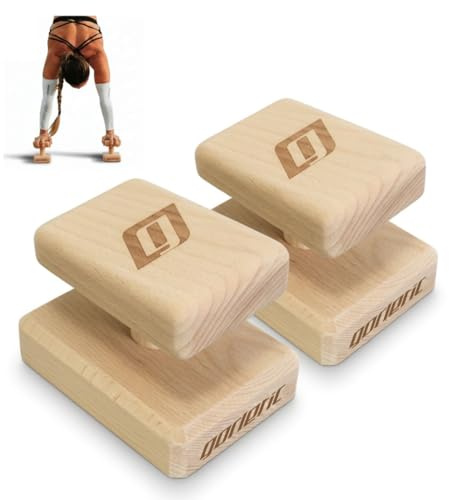 Gorletic Canes BASIC – Balansblock av bokträ (14 cm höjd) med halkfria baser, handstandblock (Caida bas)