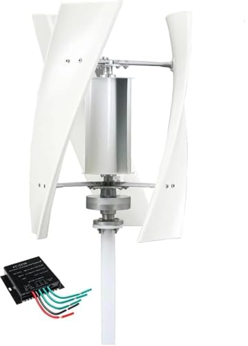 Kit de generador de turbina eólica vertical, 5000 W trifásico de CA con controlador MPPT para suministro de energía en el hogar