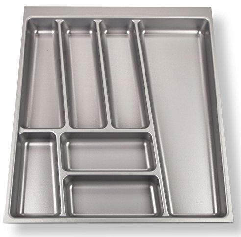 ORGA-BOX® II Besteckeinsatz für Nobilia 50er Schublade bis 07/2012 (462 x 405 mm BITTE MESSEN SIE IHR SCHUBLADENINNENMAß!) silbergrau