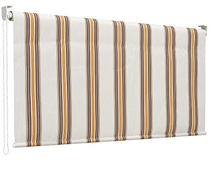 Linea Garden Friend Tenda da sole a Caduta con rullo in alluminio e copertura in poliestere, attacco a soffitto, Altezza 250 cm, Lunghezza 150 cm, colore riga beige