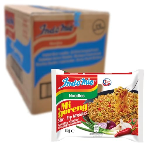 Indomie Mi Goreng Fried Instant Noodles, 80 g (Pack of 40)