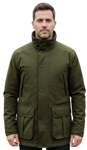 Game Technical Apparel Mens EN207 Hunters Stealth Waterproof Jacket with Concealed Hood (XXL, Hunters Green)
