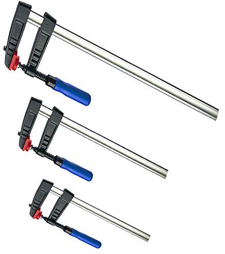 6x Tiefspann-Schraubzwinge 150/200/250 * 50 je 2 Zwinge Leimzwinge Klemmzwinge