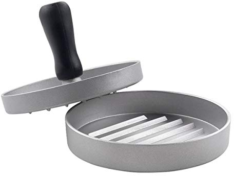 Metaltex 251726000 - Pressa per hamburger, in alluminio, colore: Grigio