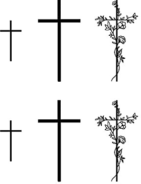 5X2Y Tattoo Tech, Long Lasting Temporary Tattoos, Last 1-2 Weeks, Waterproof, Semi Permanent Tattoo, Realistic look, No Adhesive, No reflection (Floral Cross)