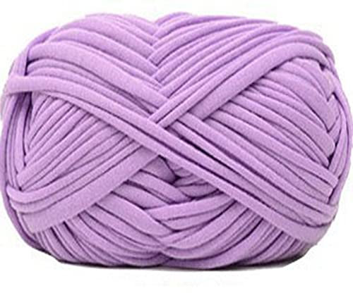 Zoomlie 10 Rollen gewebte Stofflinie, Doppelstrickgarn, 100 % Polyester, super weich, grob, sortierte Farben, Häkelwolle zum Stricken von Decken, Kissen, Handarbeiten (10 Knäuel, Farbe 3)
