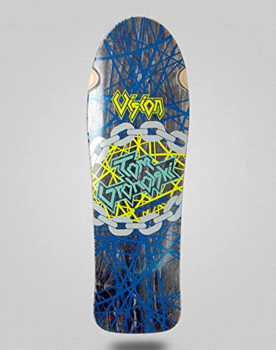 Vision Monopatin Skateboard Deck Groholski Heavy Metal Reissue Black 9.75