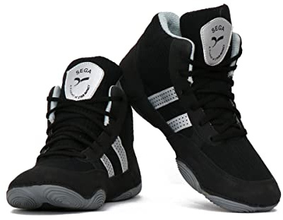 Quive Ring Wresting Shoes (Black, UK_Footwear_Size_System, Adult, Men, Numeric, Medium, Numeric_11)