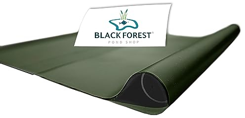 Black Forest Pond Shop Teichfolie 8 x 6 m olivgrün - Made in Germany - Teichfolie 1 mm -Premium DIY PVC grün 1mm, Maß 8x6m Teichfolie kaufen - Teichfolie 6 x 8 m