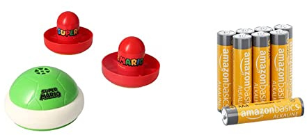 EPOCH Games 7397 Super Mario Hover Shell Strike - Party Spiel Actionspiel Geschicklichkeitsspiel, Bunt & Amazon Basics AAA-Alkalibatterien, leistungsstark, 1,5 V, 8 Stück (Aussehen kann variieren)