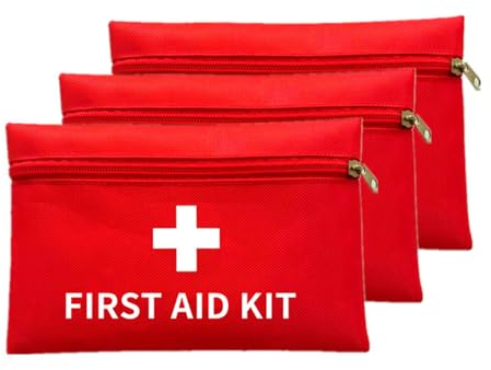 Kleines Erste Hilfe Set für Notfall,3 PCS Medikament Tasche Erste Hilfe Tasche Leer Mini Reiseapotheke Tasche Notfalltasche für Zuhause Reisen Büro Outdoor(Nur Taschen)