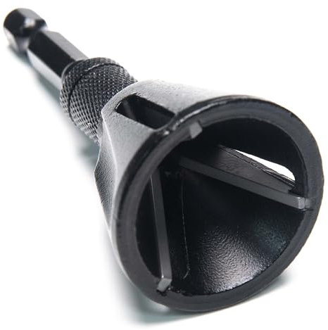 Deburring External Chamfer Tool, with Tungsten Carbide Blade, Deburring Chamfering Drill Bit, Remove Burr Tools Quick Release Hex Shank. Improved Durability and Sharpness. Fits 3/16 to 1.