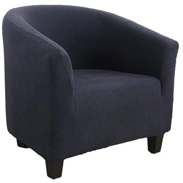 Surwin Sesselbezug Sesselschoner mit Elastisch Stretch Husse, Wasserfeste Maiskörner Sesselüberwurf Universal Chair Schonbezug Sofabezug für Clubsessel Lounge & Cocktailsessel (Anthrazit)