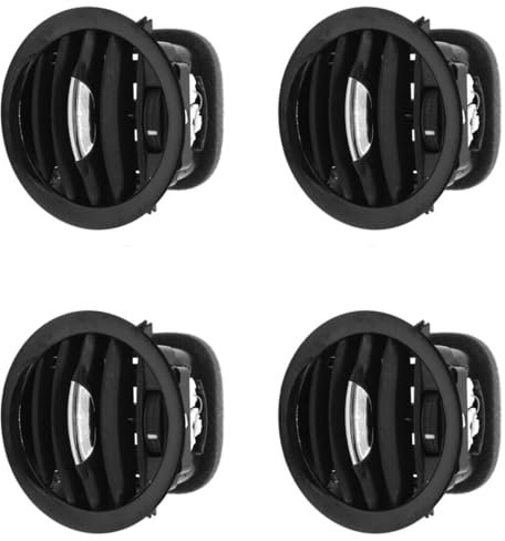 OTOZUM Lüftungsgitter Hinten Kompatibel Mit Opel Für Adam 2013 2014 2015 2016 2017 2018 2019 Auto-AC-Kühlergrill Luftauslass-Entlüftungsgitter OEM: 13180765 13180868(Chrome)
