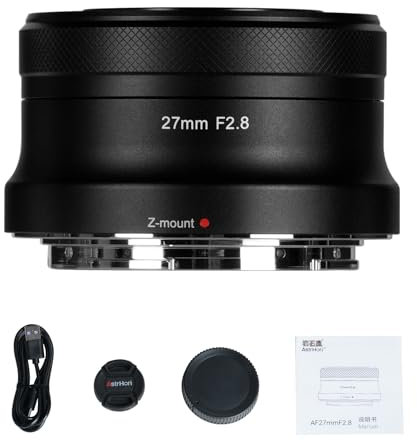 AstrHori AF 27mm F2.8 Auto Focus APS-C Frame Camera Lens Ultra-Compact Pancake Lens,Large Aperture,Prime Mirrorless Camera Lens for Nikon Z Mount ZFC,Z30,Z50,etc