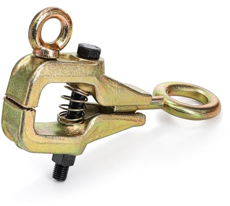 Hiceeden 5 Ton 2 Way Auto Body Repair Clamp, Heavy Duty Frame Pull Clamp with Self-Tightening Grips for Top & Straight Automotive Car Vehicle Repair
