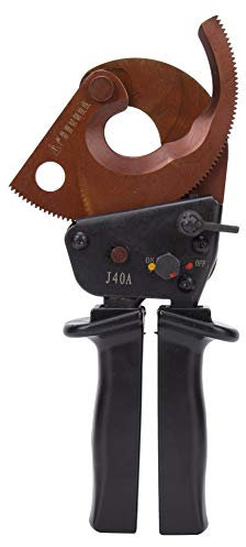 Cortador de Alambre Tijeras para Cables Trinquete Acero Manganeso Alto Rendimiento Herramienta Corte Liviana Ahorradora de Esfuerzo