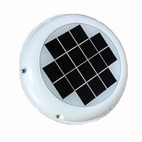 Extractor de aire, Ventilación De Techo Solar Recargable Ventilador De Escape Diámetro Del Conducto De Aire Φ120m Ventilador De Entrada For Caravanas Barcos Invernadero RV Autocaravana ,para RV, baño