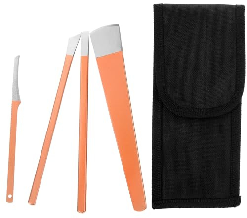 PACKOVE Kit de Pédicure pour Coupe Ongles Outils de Soin des Couteaux à Cuticules Portables Couteaux pour Cuticules
