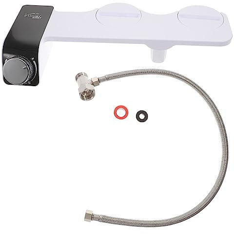 DIYEAH 1 Set accessori da toilette spruzzatore per wc sedile del water bidet per il bagno bidet portatile per donna attacco bidet wc getto d'acqua da toletta plastica bianca