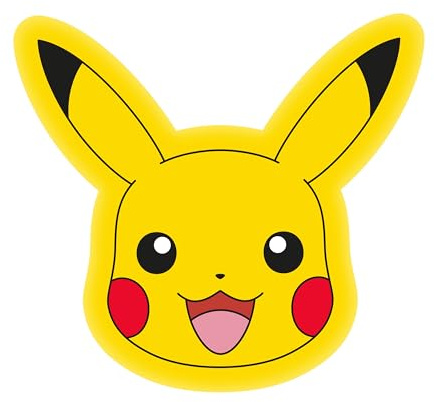 Character World Officially Licensed Pokemon Shaped Cushion Pillow | Pikachu Plush Shaped Pillow | Perfect For Bedroom Or Living Room Décor 35cm x 35cm