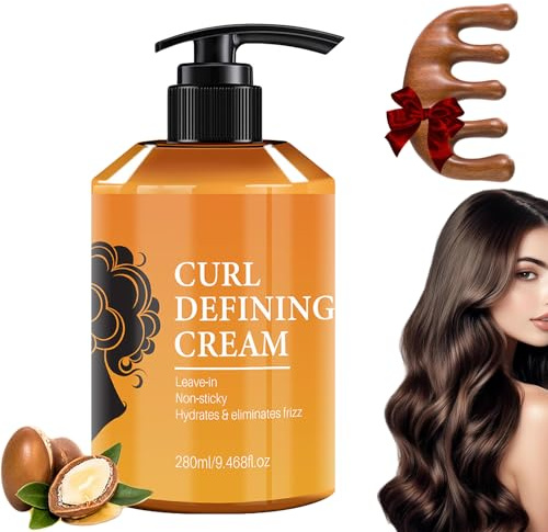 Acondicionador Sin Enjuague Hidratante Y Voluminizador, Definidor De Rizos Y Eliminador De Frizz. La Crema Acondicionadora Sin Enjuague Para Un Cabello Hidratado. (1 unidad)