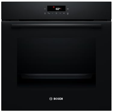 Bosch HBA572BB4 Serie 2 Einbau-Backofen, 60 cm, 71 L Garraum, Pyrolyse Selbstreinigung, AutoPilot 10, 3D-Heißluft, LED Touch Control, Schwarz