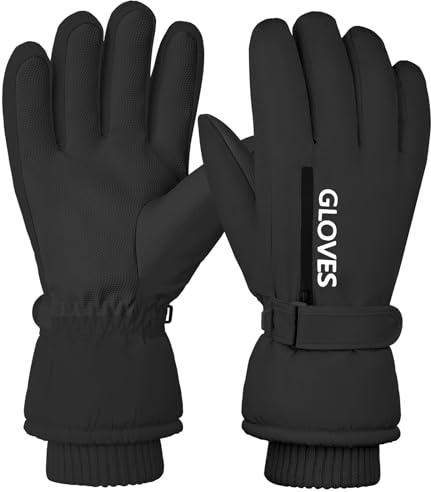 Gilotop Women Ski Gloves Winter Waterproof Touchscreen Hand Warming Sports Gloves