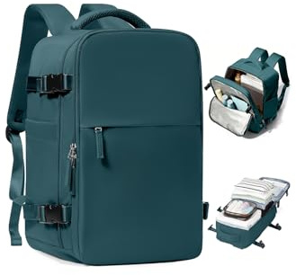 SZLX Ryanair Handbagage 40x30x20 Ryggsäck Damryggsäck för laptop Easyjet Bag Resryggsäck Handbagage Vattentät arbetsryggsäck för män Sportryggsäck med skofack Svart