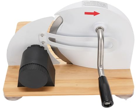 Jiawu Machine à Trancher le Pain, Entraînement par Engrenages, Base Stable, Poignée Ergonomique, Applications Polyvalentes pour la Cuisine et le café, Matériau en Acier Inoxydable
