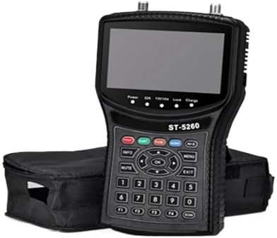 ST5260 Rilevatore satellitare DVB-S2/ISDB-T/cavo Misuratore di segnale combinato H.265 1080p 4,3 pollici Facile da localizzare