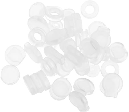 Hemobllo 50 Stück Silikon Ohrclip Kissen für Ohrclips Transparente Ohrring Verschlusskappen Weiche und Schmerzlindernde Ohrringpolster für Täglichen Gebrauch