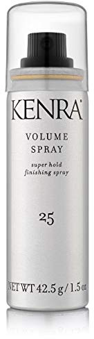 Kenra Professional Volume Spray 25 50% | Super Hold Finishing & Styling Hairspray | Flake-free & Fast-drying | Wind & Humidity Resistance | All Hair Types | Travel 1.5 oz