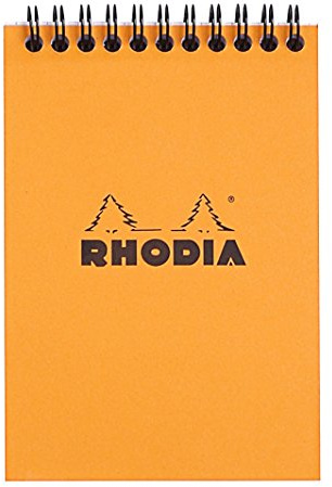 Rhodia 13500C Spiralblock NotePad A6 80 Blatt kariert Orange