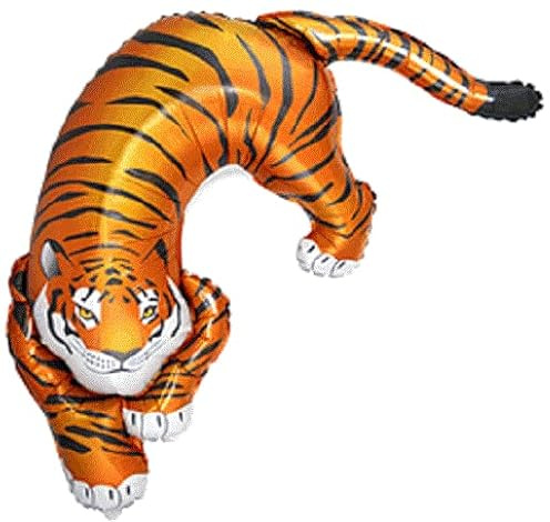 Jätte superformade folieballonger XL stor barns födelsedagsfest (tiger 91 cm)