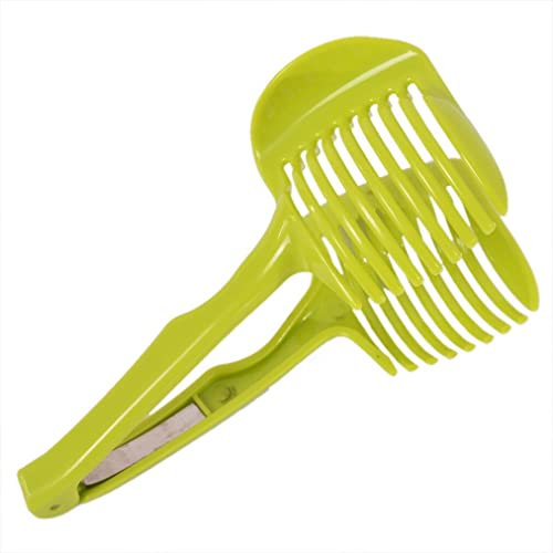 Rallador De Queso 2 unids utensilios de cocina de mano rebanadora clip de pan de frutas y verduras gadgets accesorios de cocina Ralladores De Cocina (Color : Green)
