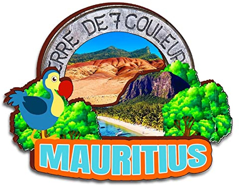 Mauritius Afrika Magnet Kühlschrankmagnet Holz 3D Sehenswürdigkeiten Reise Sammlerstück Souvenirs Dekoration handgefertigt