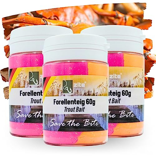 Zite Fishing Forellenpasten-Set – 3x60g Special Edition – Forellenteig als Köder-Set fürs Forellenangeln